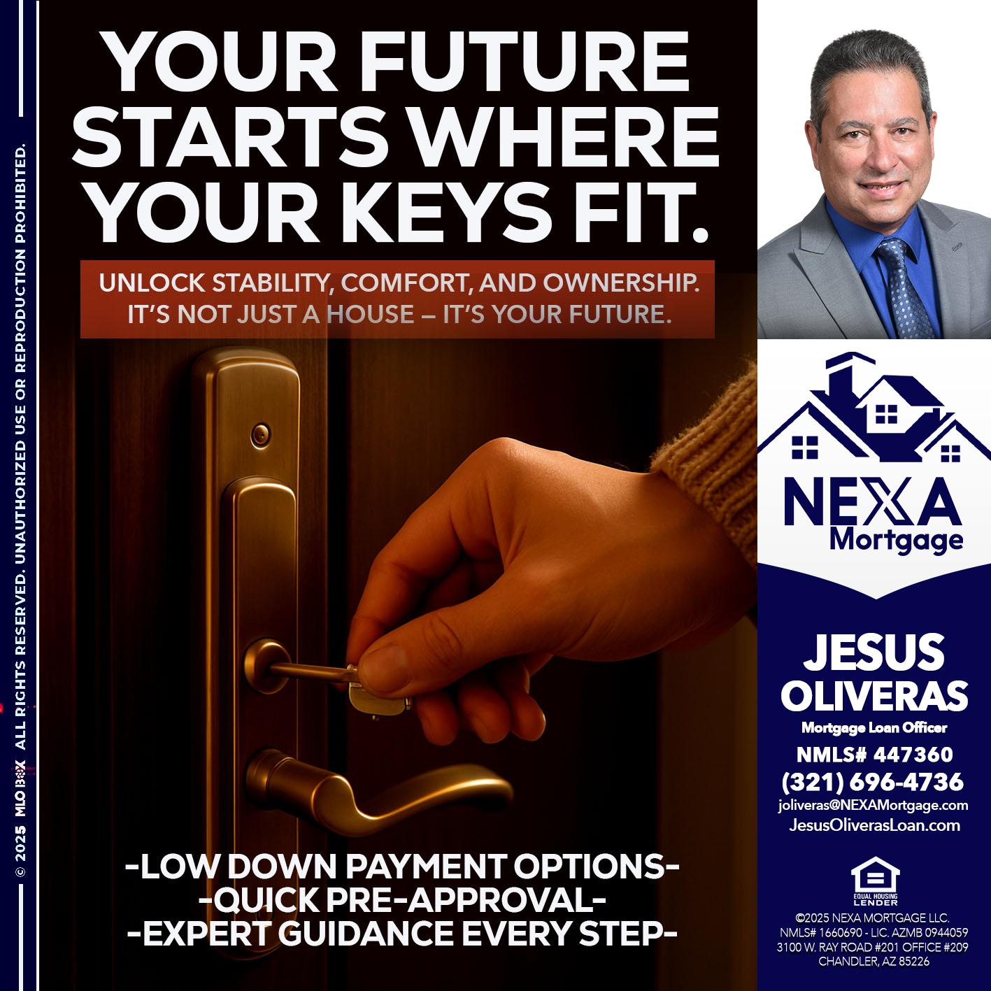 YOUR FUTURE - Jesus Oliveras -Mortgage Loan Officer