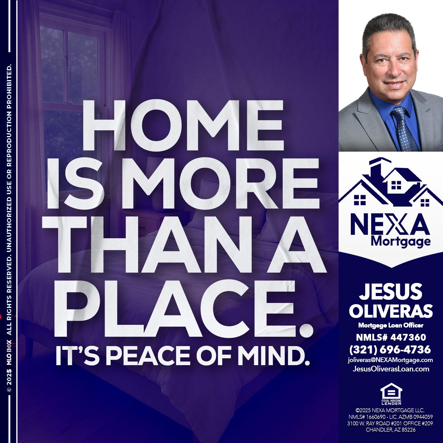 HOME IS MORE - Jesus Oliveras -Mortgage Loan Officer