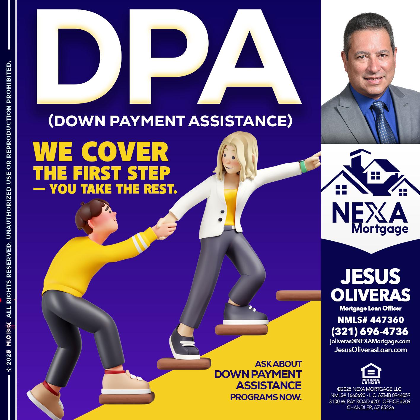 DPA LOANS - Jesus Oliveras -Mortgage Loan Officer