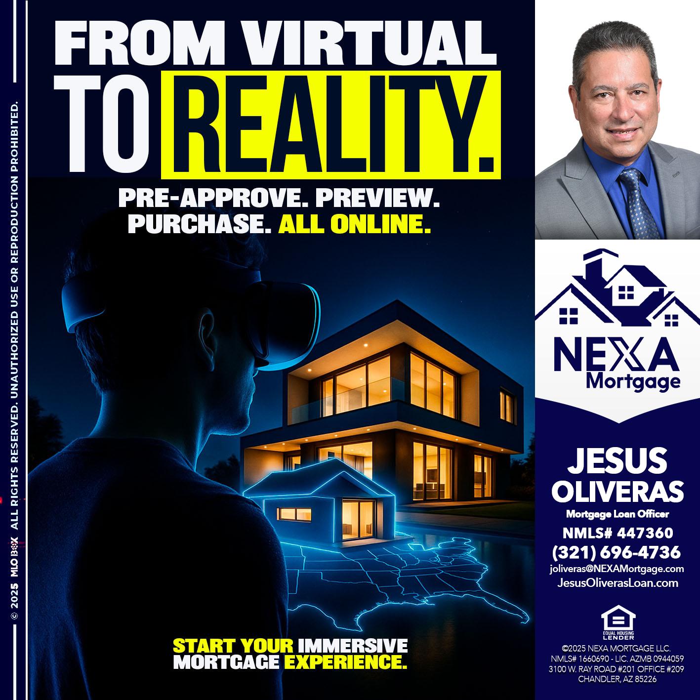 FROM VIRTUAL - Jesus Oliveras -Mortgage Loan Officer