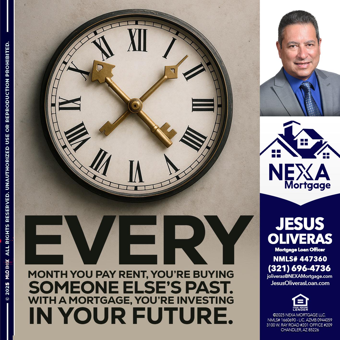 EVERY MONTH - Jesus Oliveras -Mortgage Loan Officer