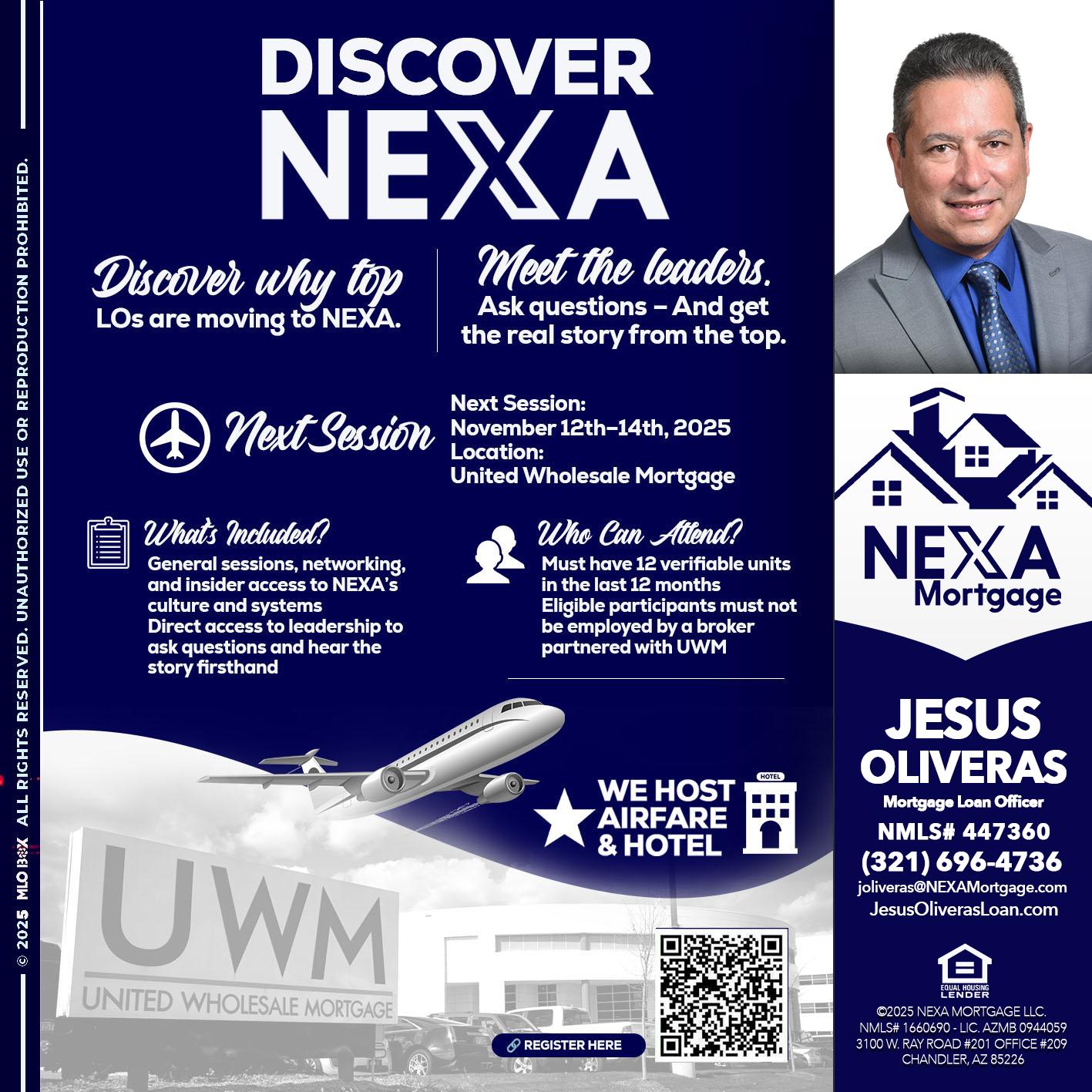 DISCOVER NEXA - Jesus Oliveras -Mortgage Loan Officer