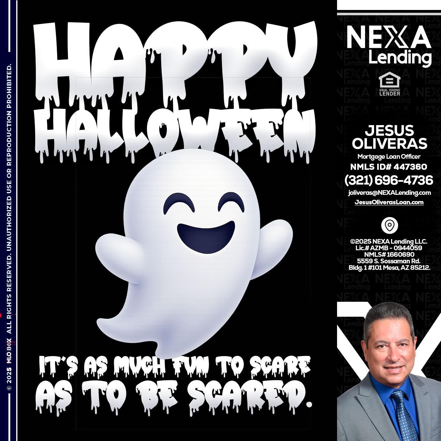 HAPPY HALLOWEEN - Jesus Oliveras -Mortgage Loan Officer