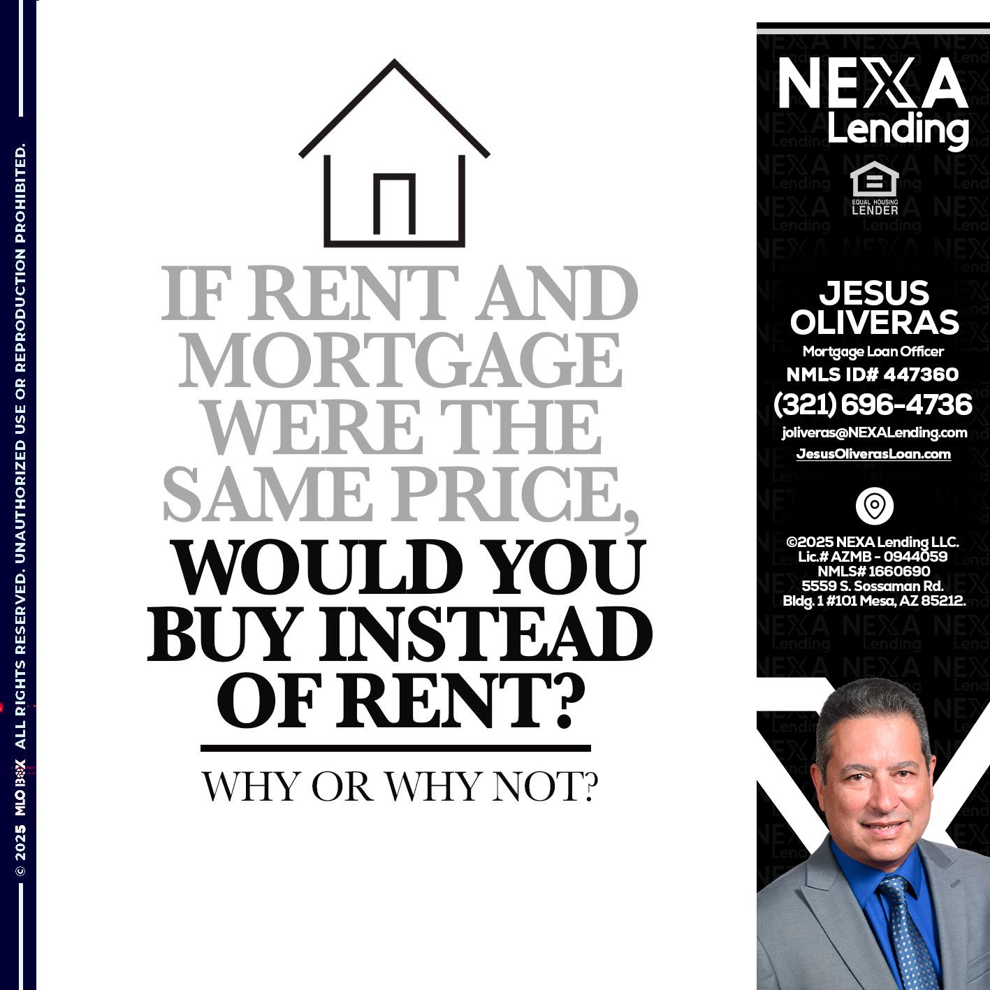 IF RENT - Jesus Oliveras -Mortgage Loan Officer