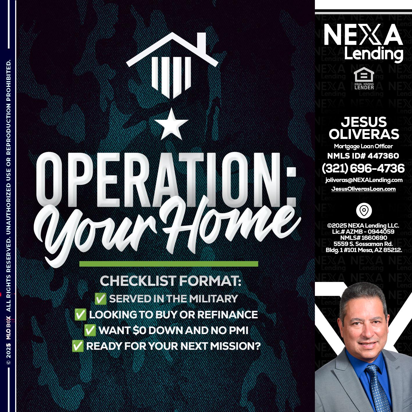 OPERATION YOUR HOME - Jesus Oliveras -Mortgage Loan Officer