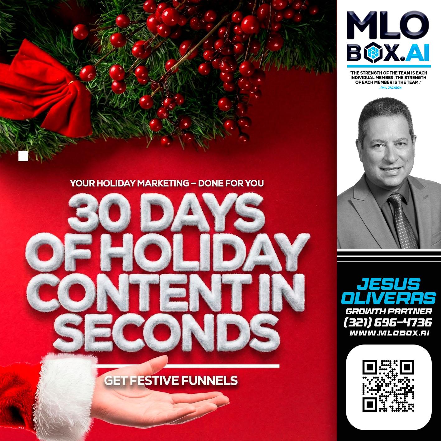 30 DAYS - Jesus Oliveras -Mortgage Loan Officer