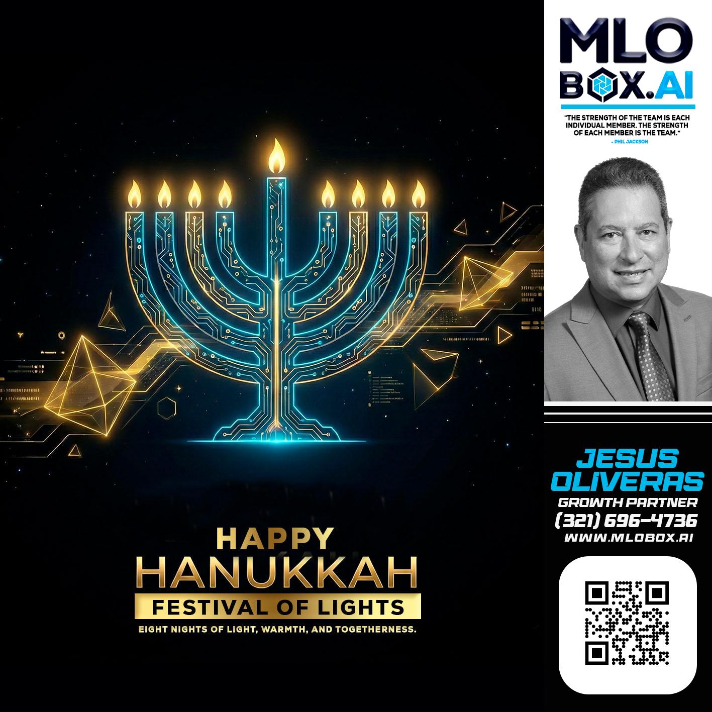 happy Hanukkah - Jesus Oliveras -Mortgage Loan Officer