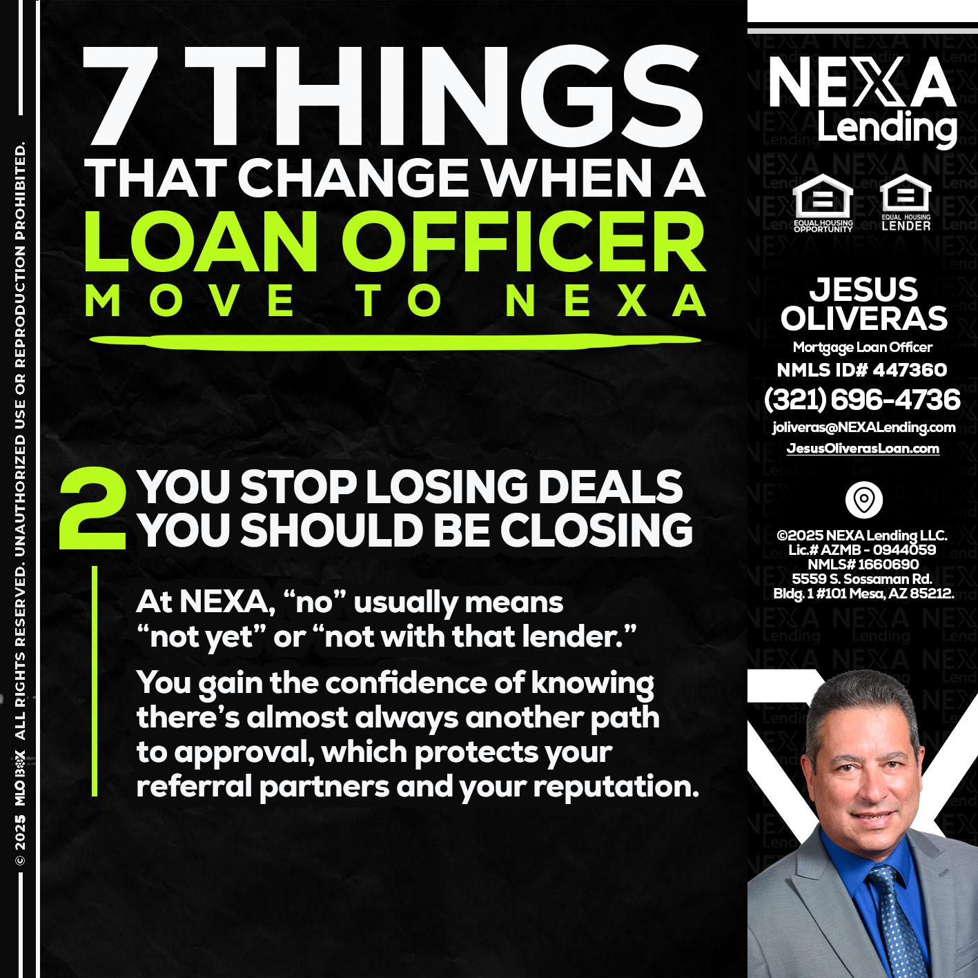7 THINGS (2) - Jesus Oliveras -Mortgage Loan Officer