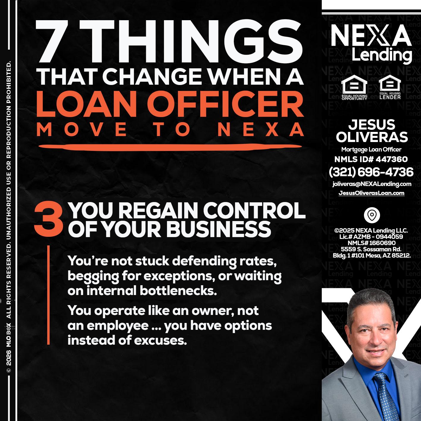 7 things (3) - Jesus Oliveras -Mortgage Loan Officer