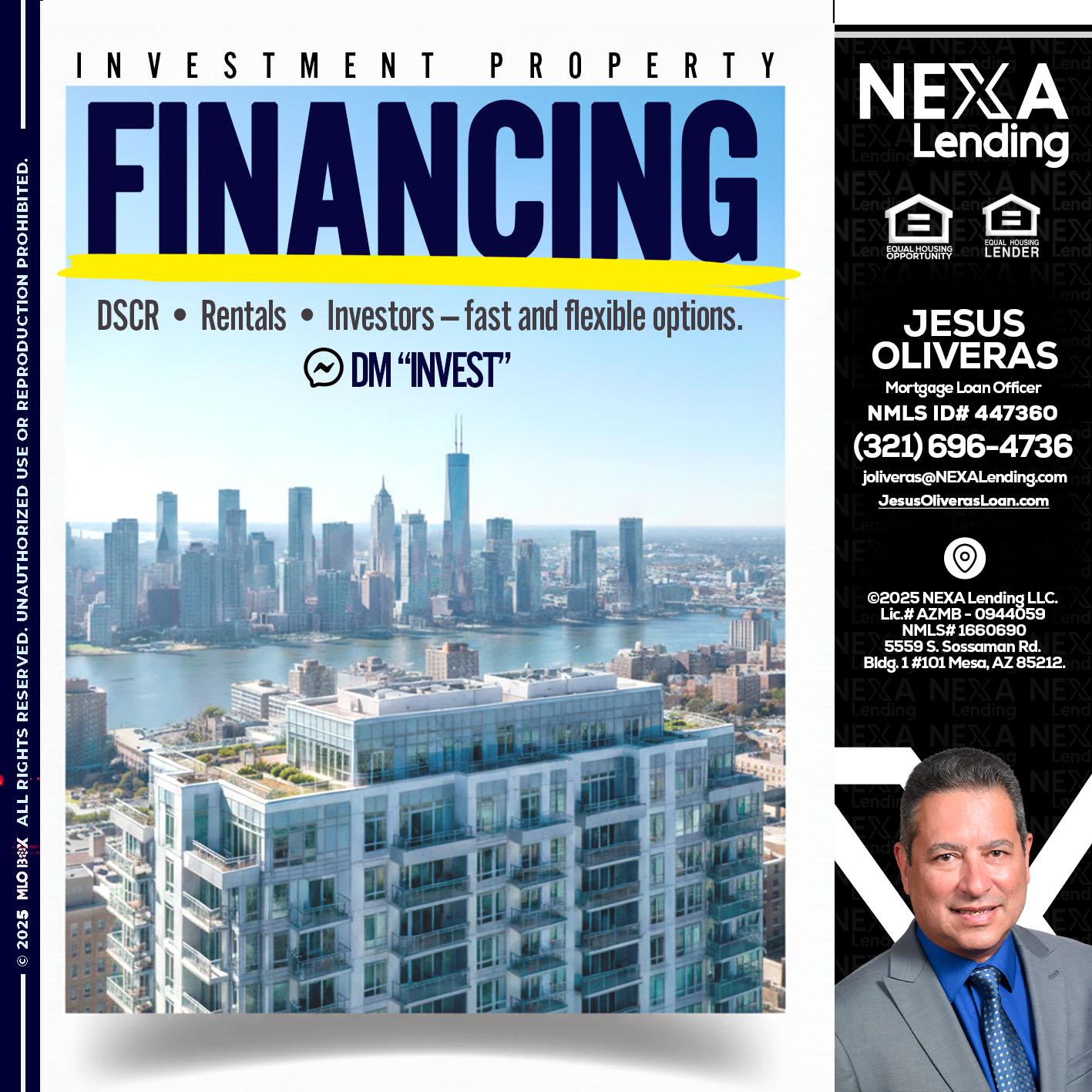 FINANCING - Jesus Oliveras -Mortgage Loan Officer