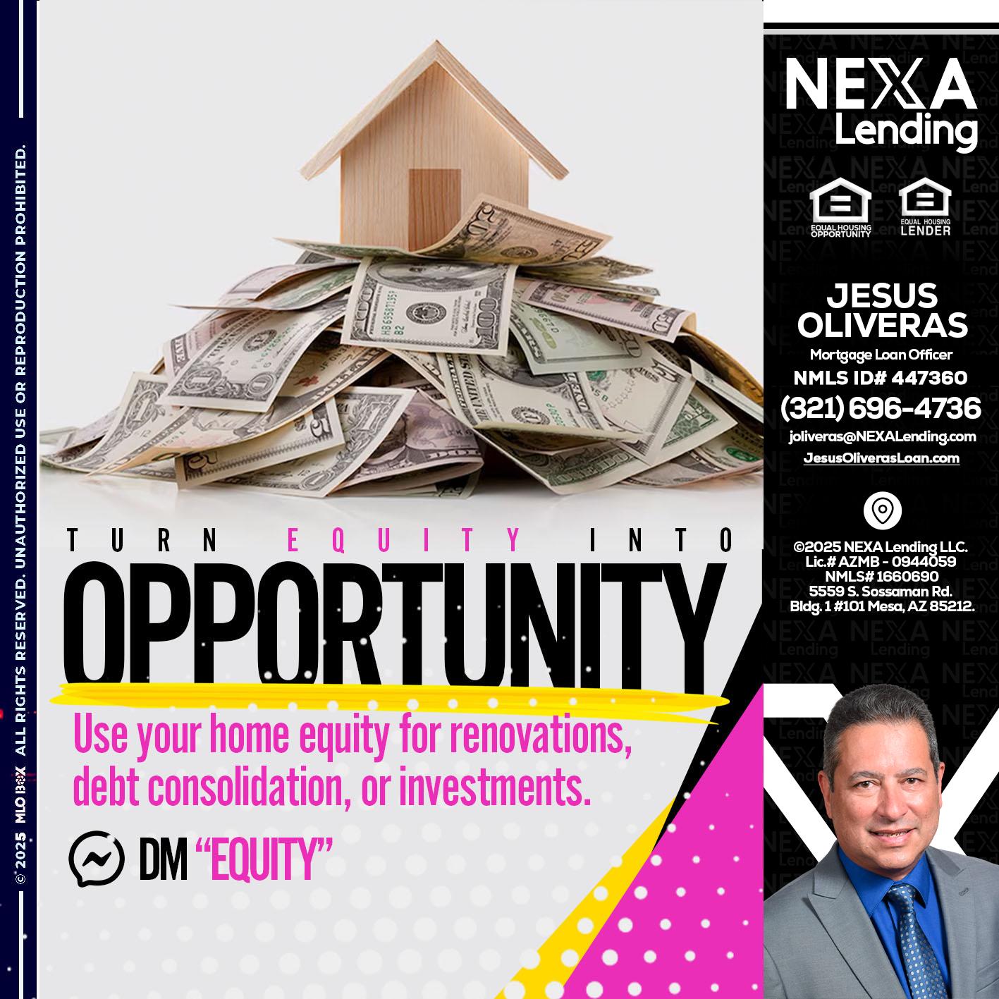 opportunity - Jesus Oliveras -Mortgage Loan Officer