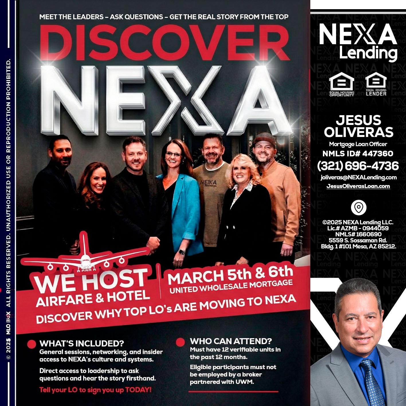 DISCOVER NEXA - Jesus Oliveras -Mortgage Loan Officer