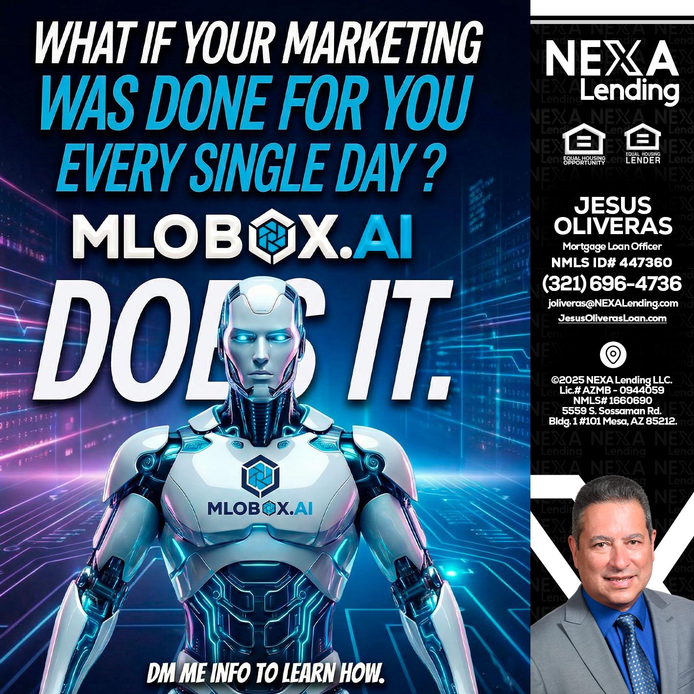 DOES IT - Jesus Oliveras -Mortgage Loan Officer