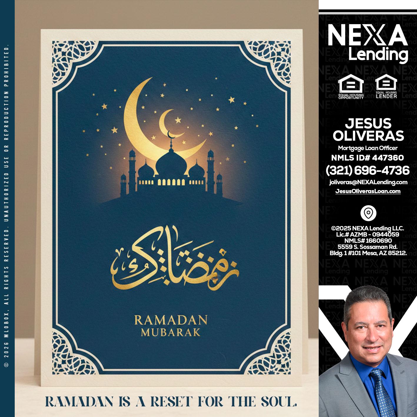 HAPPY RAMADAN - Jesus Oliveras -Mortgage Loan Officer