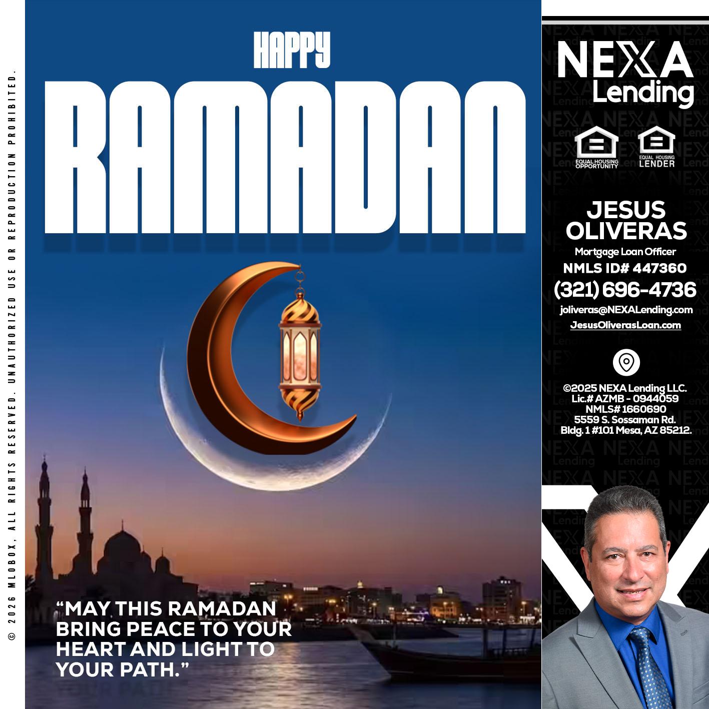 RAMADAN - Jesus Oliveras -Mortgage Loan Officer