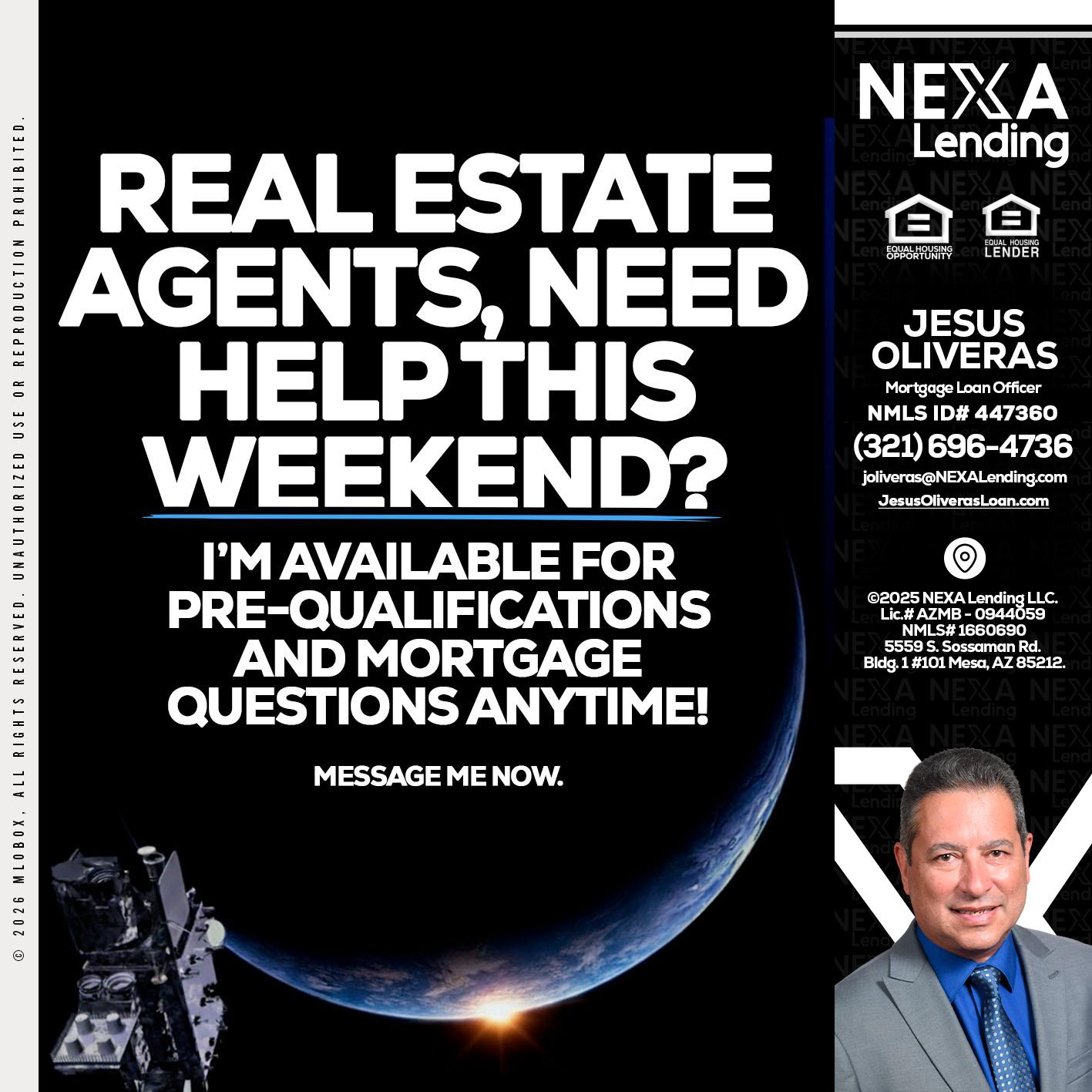REAL ESTATE AGENTS - Jesus Oliveras -Mortgage Loan Officer