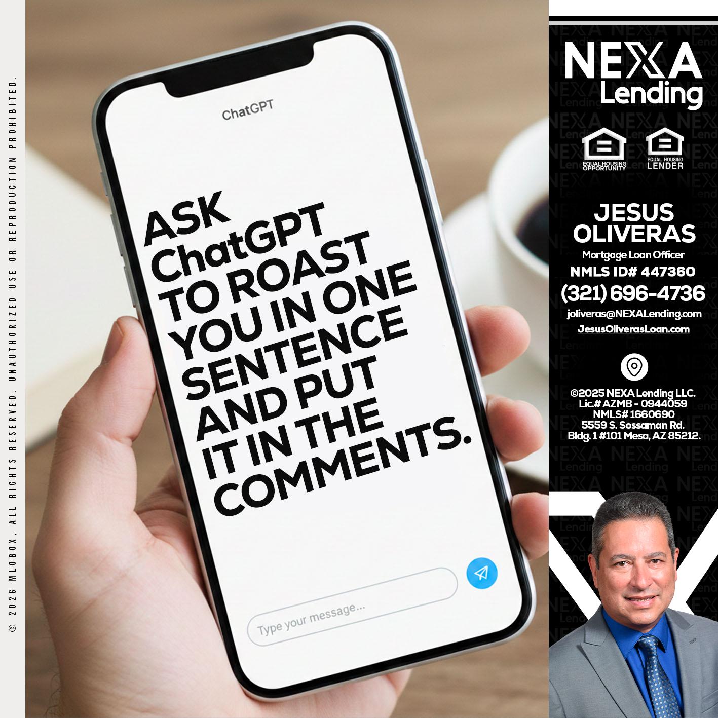 ask chatgpt - Jesus Oliveras -Mortgage Loan Officer