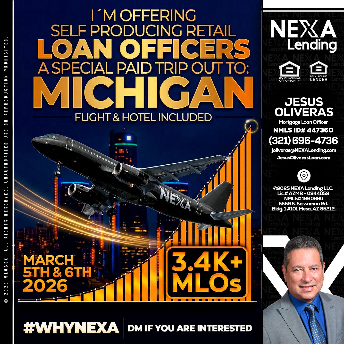 MICHIGAN - Jesus Oliveras -Mortgage Loan Officer