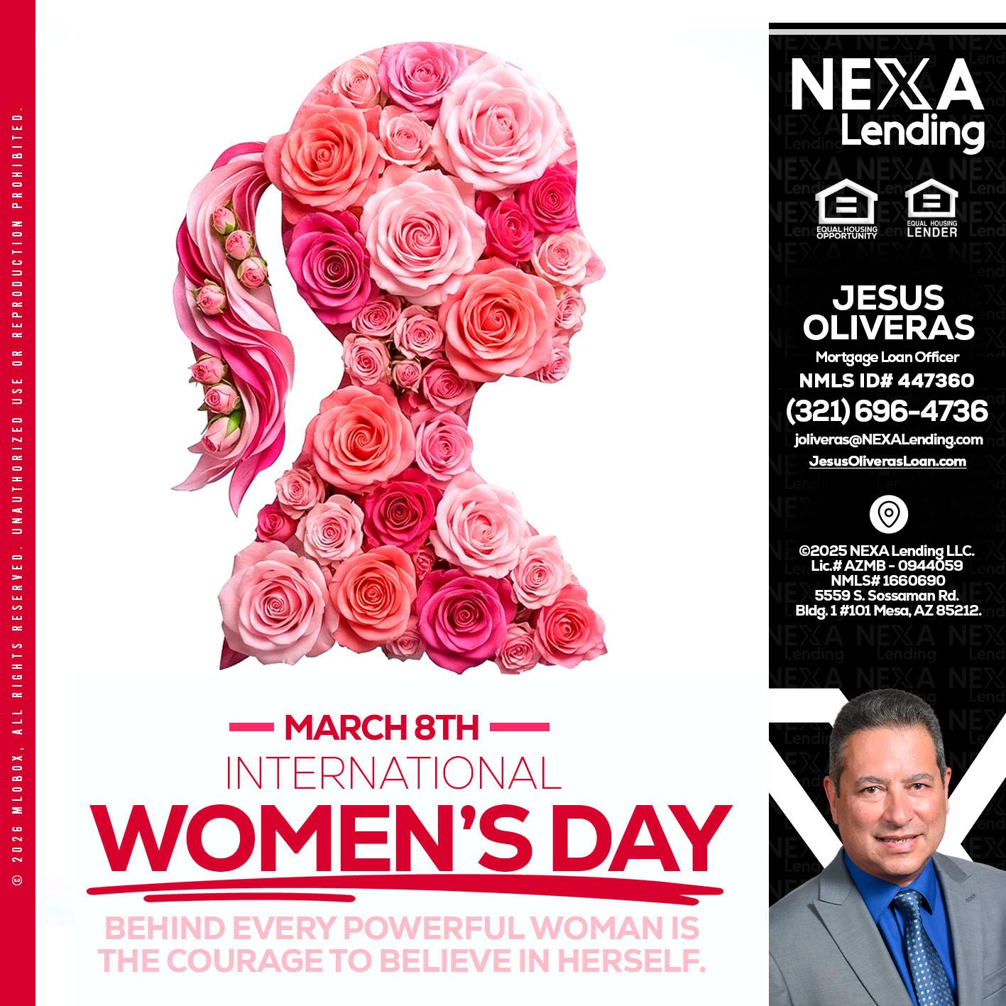 MARCH 8TH - Jesus Oliveras -Mortgage Loan Officer