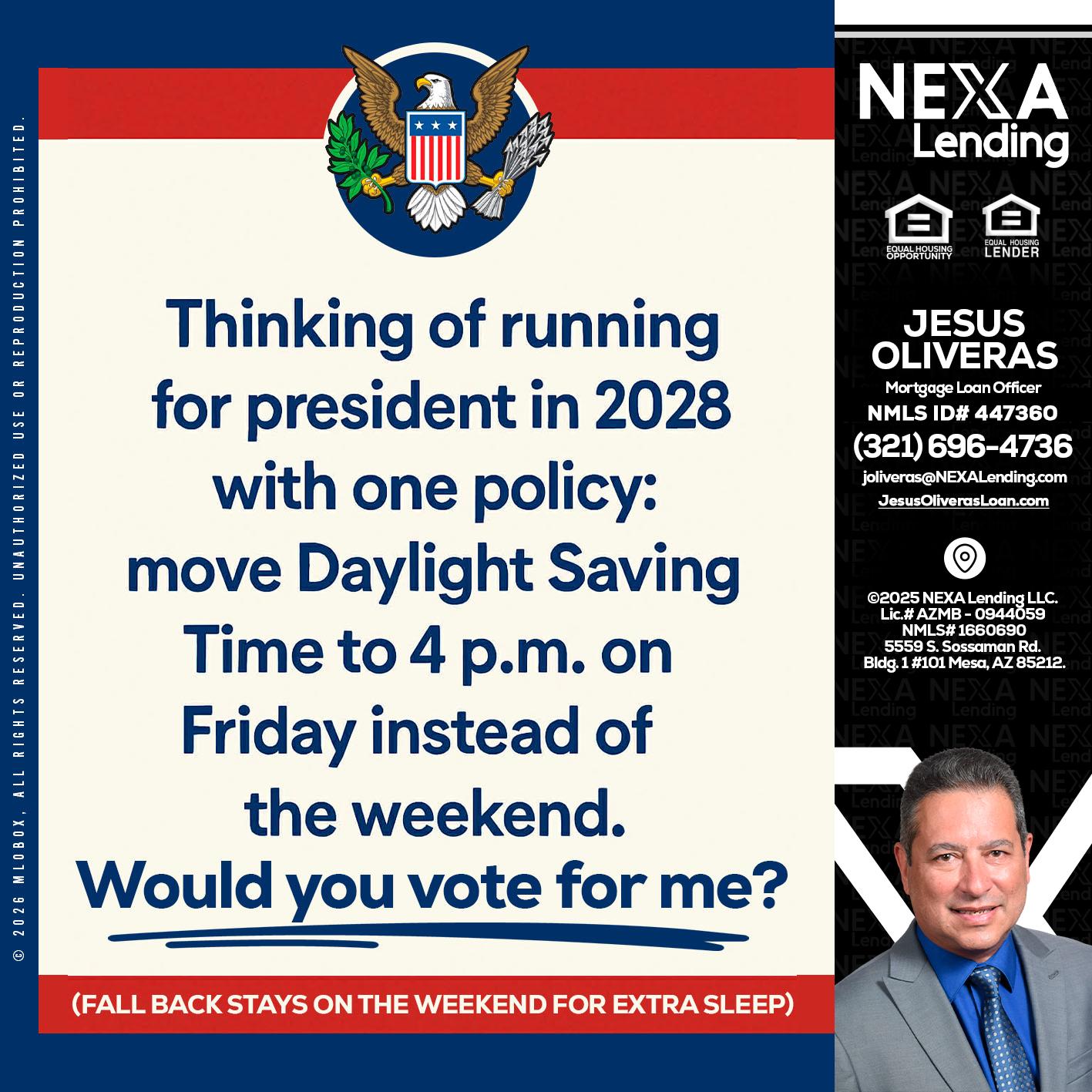 THINKING OF RUNING - Jesus Oliveras -Mortgage Loan Officer