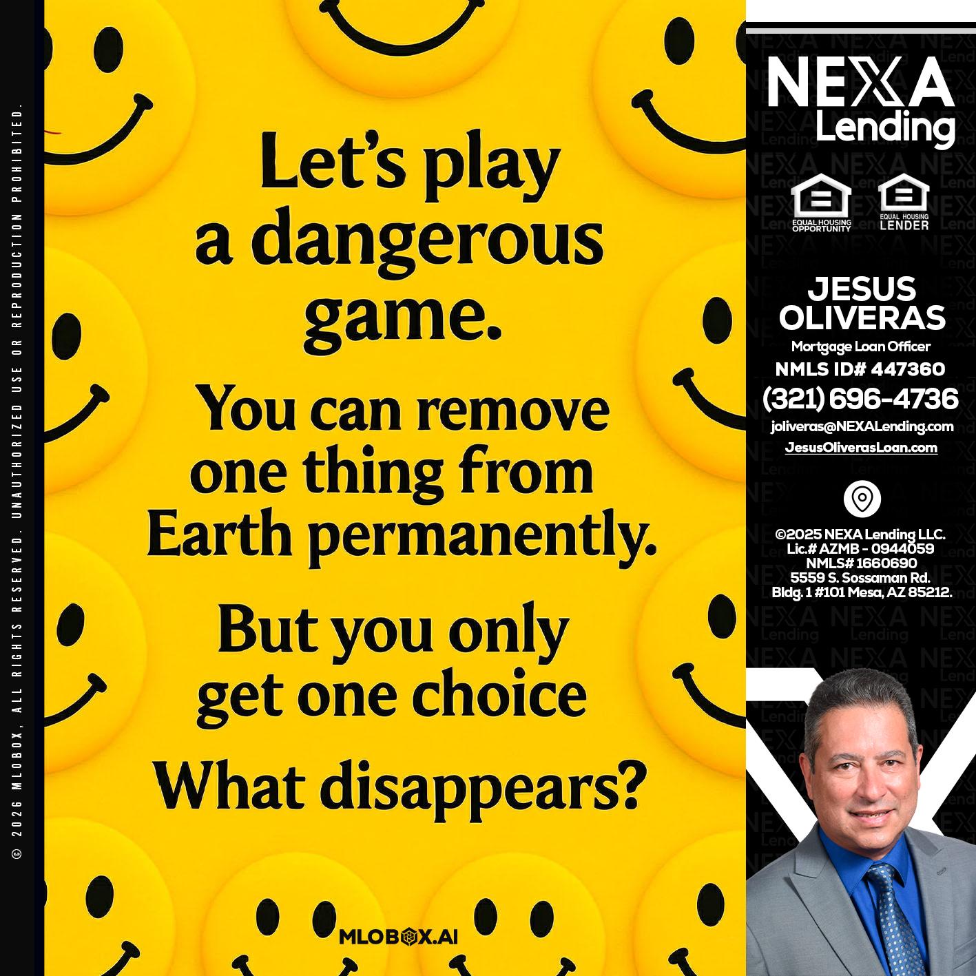 LETS PLAY - Jesus Oliveras -Mortgage Loan Officer