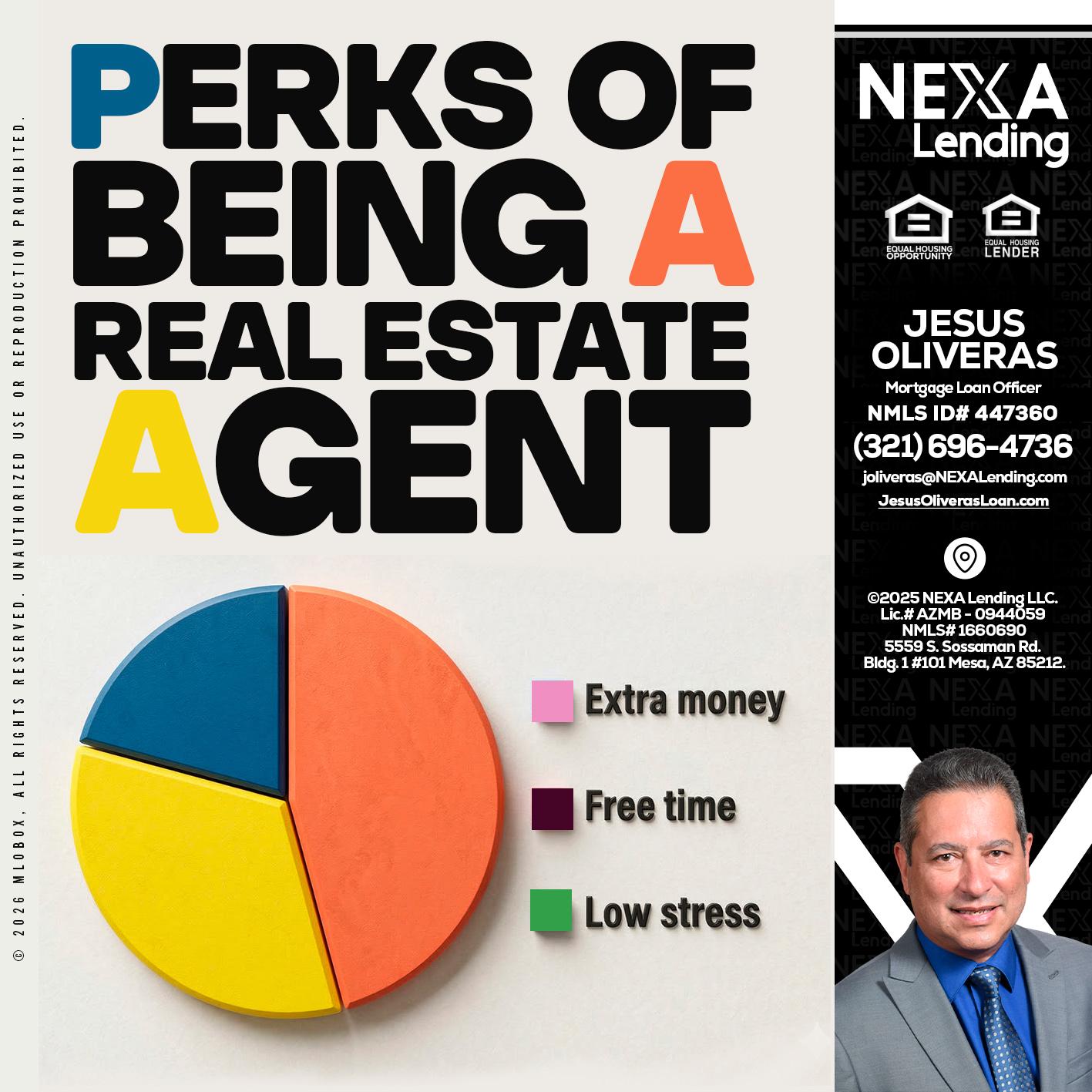 PERKS OF BEING - Jesus Oliveras -Mortgage Loan Officer