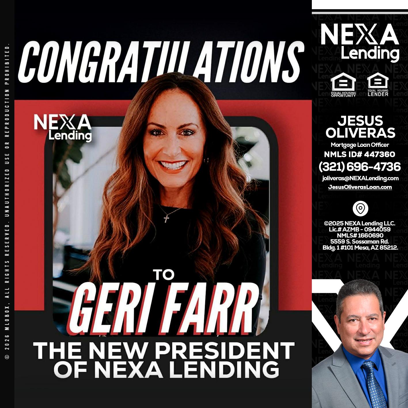 CONGRATULATIONS - Jesus Oliveras -Mortgage Loan Officer
