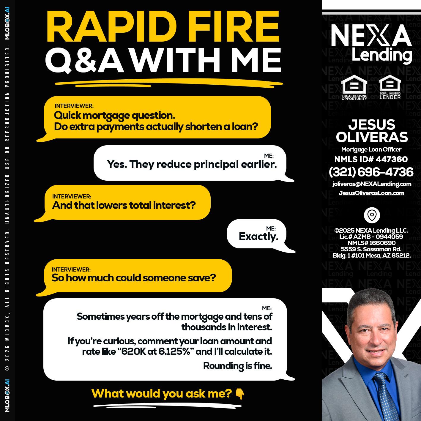 RAPID FIRE QA - Jesus Oliveras -Mortgage Loan Officer