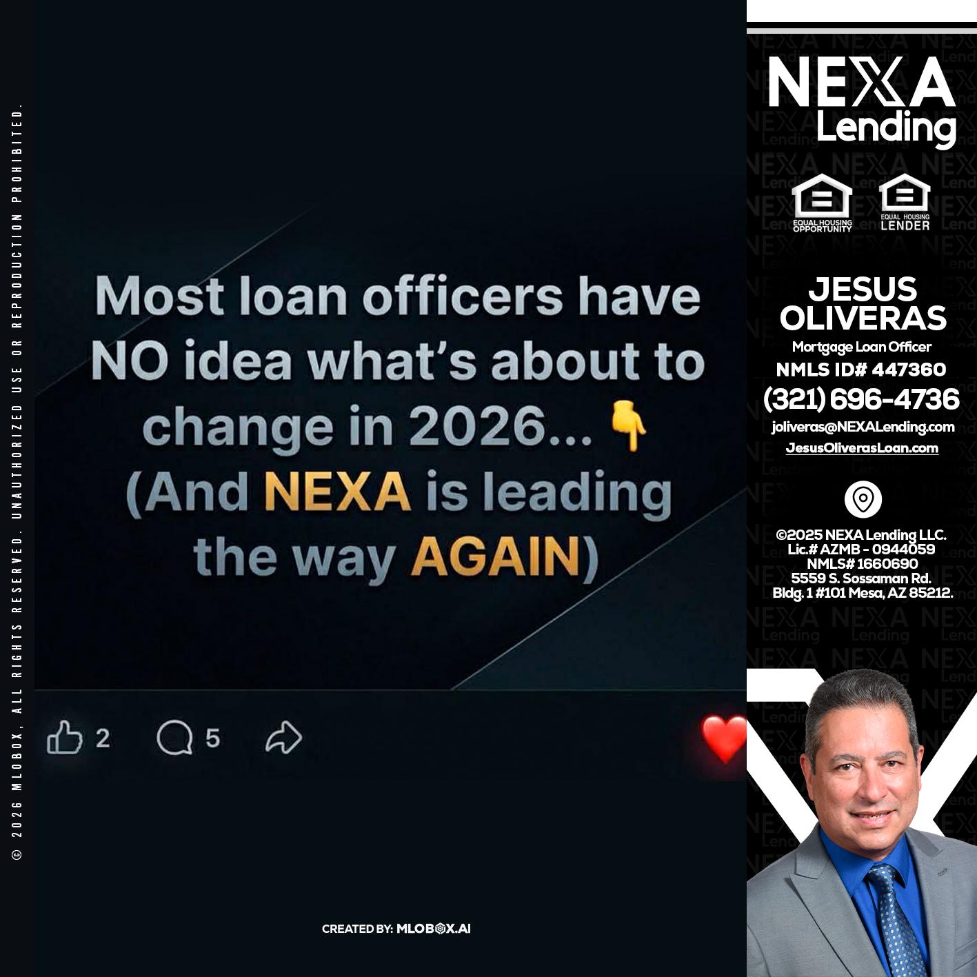 most loan officers - Jesus Oliveras -Mortgage Loan Officer