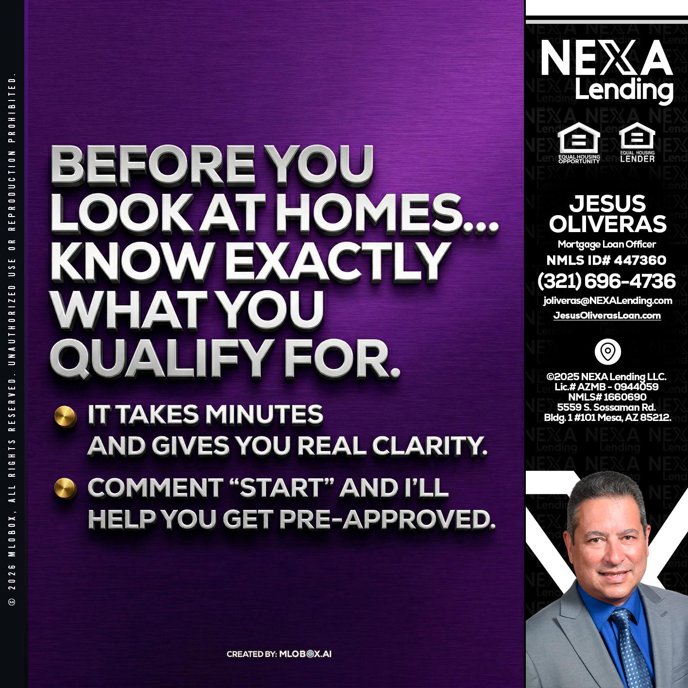 BEFORE YOU - Jesus Oliveras -Mortgage Loan Officer