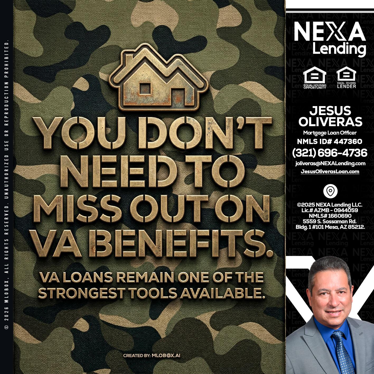 you don't need - Jesus Oliveras -Mortgage Loan Officer