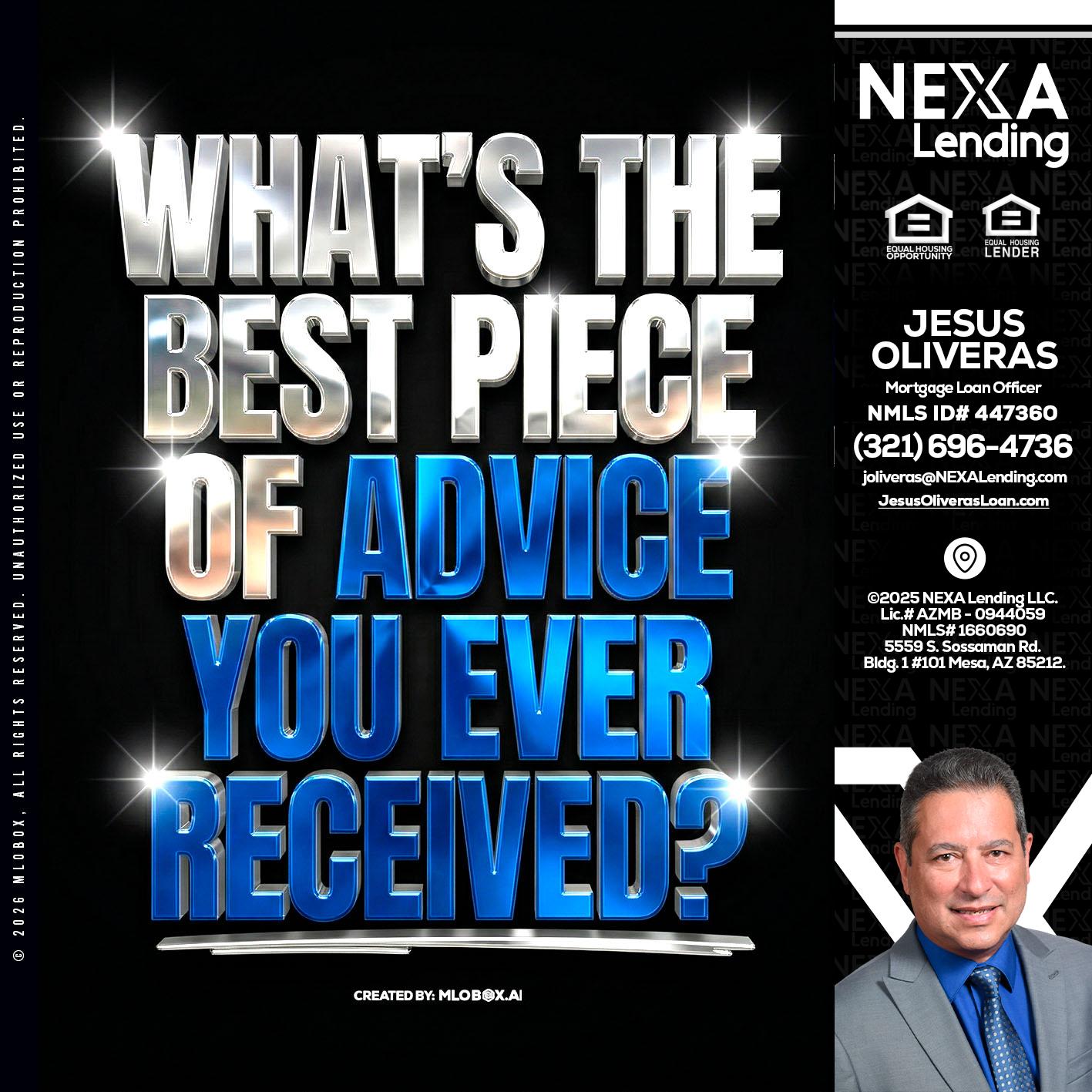 WHATS THE BEST - Jesus Oliveras -Mortgage Loan Officer