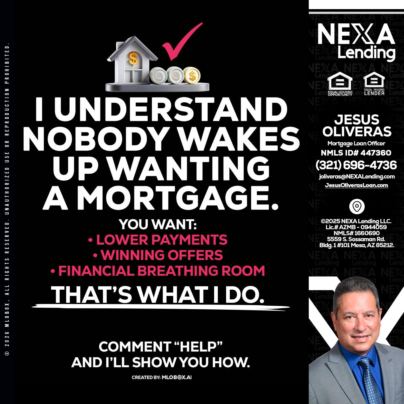 I UNDERSTAND - Jesus Oliveras -Mortgage Loan Officer