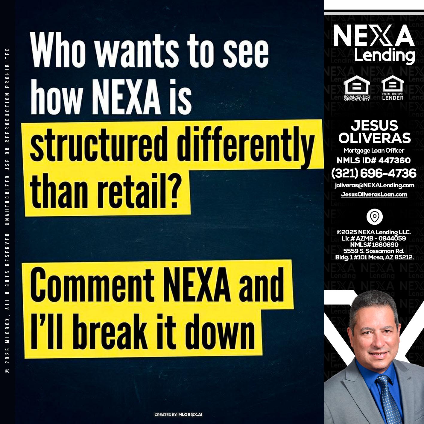 who want to see - Jesus Oliveras -Mortgage Loan Officer