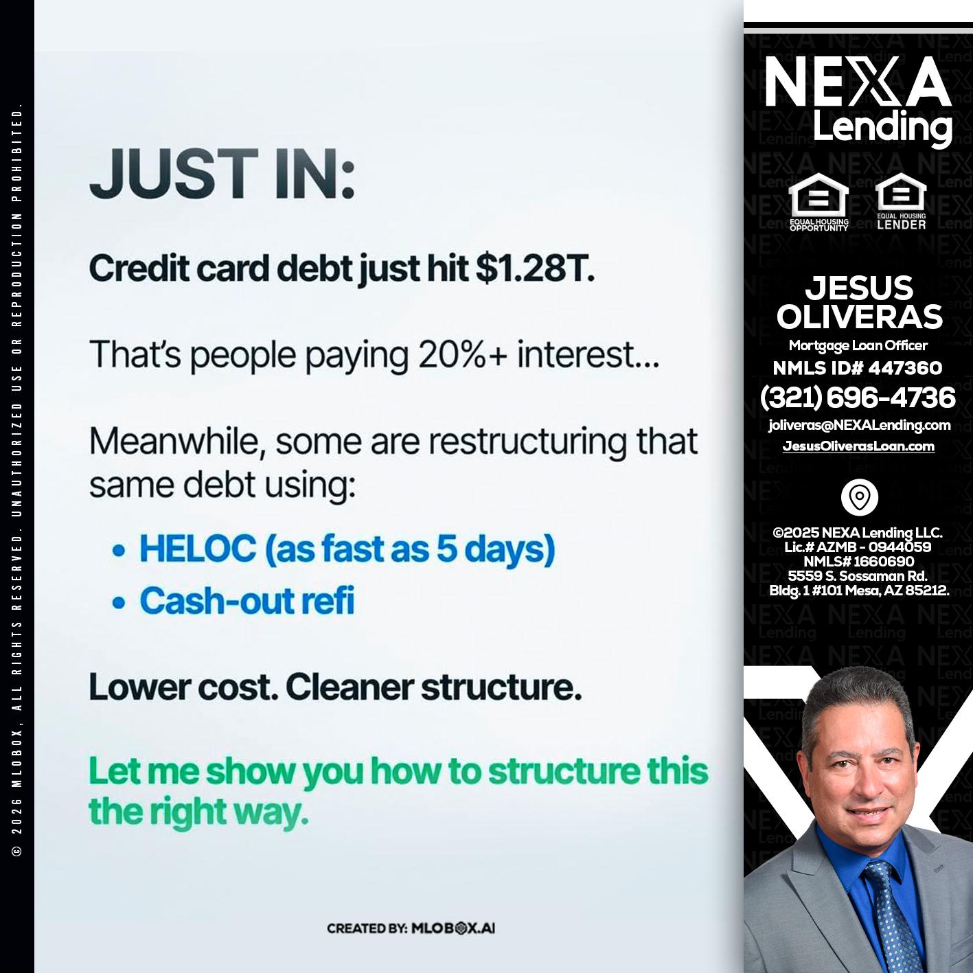 JUST IN - Jesus Oliveras -Mortgage Loan Officer