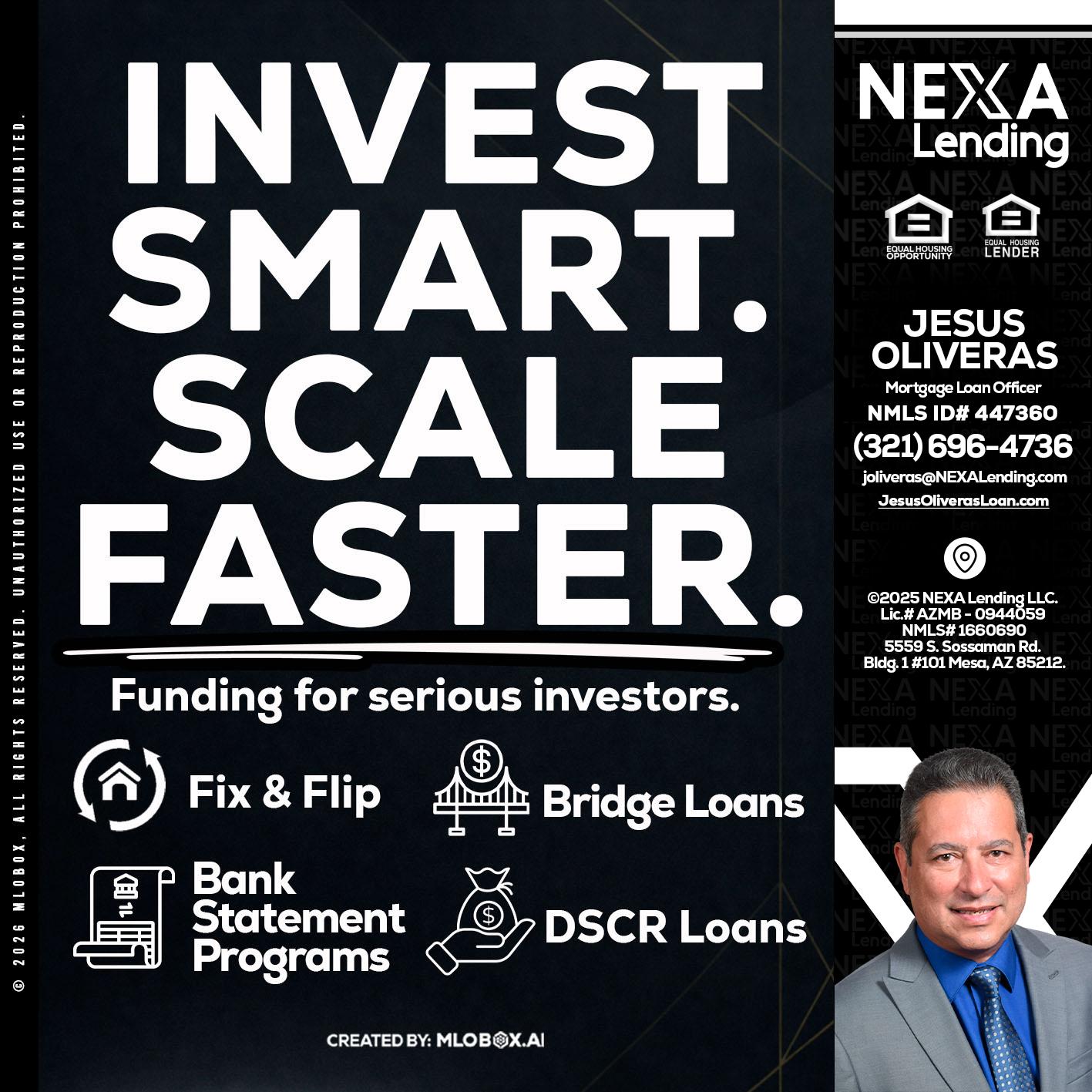 INVEST SMART - Jesus Oliveras -Mortgage Loan Officer