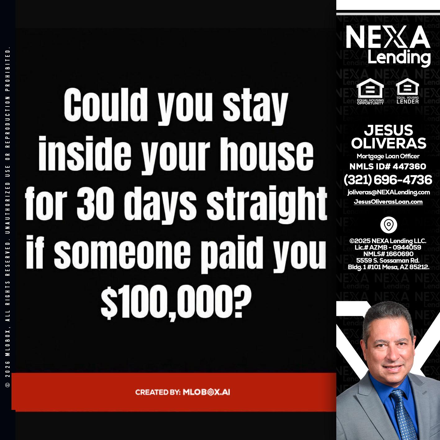 COULD YOU STAY - Jesus Oliveras -Mortgage Loan Officer