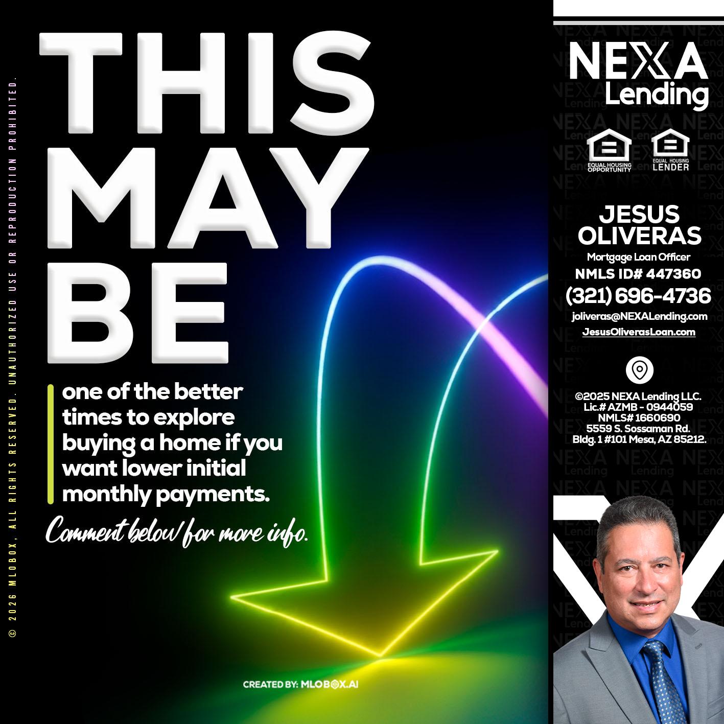 THIS MAY BE - Jesus Oliveras -Mortgage Loan Officer
