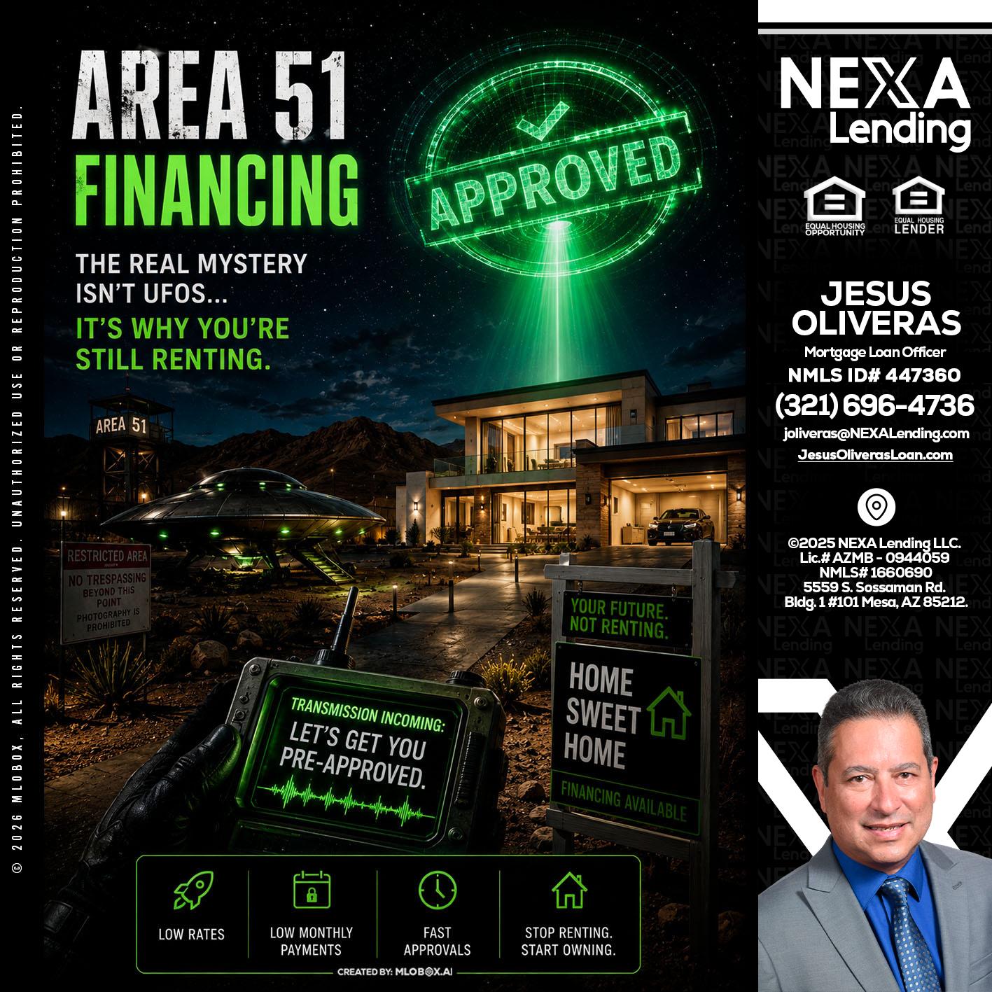 AREA 51 - Jesus Oliveras -Mortgage Loan Officer