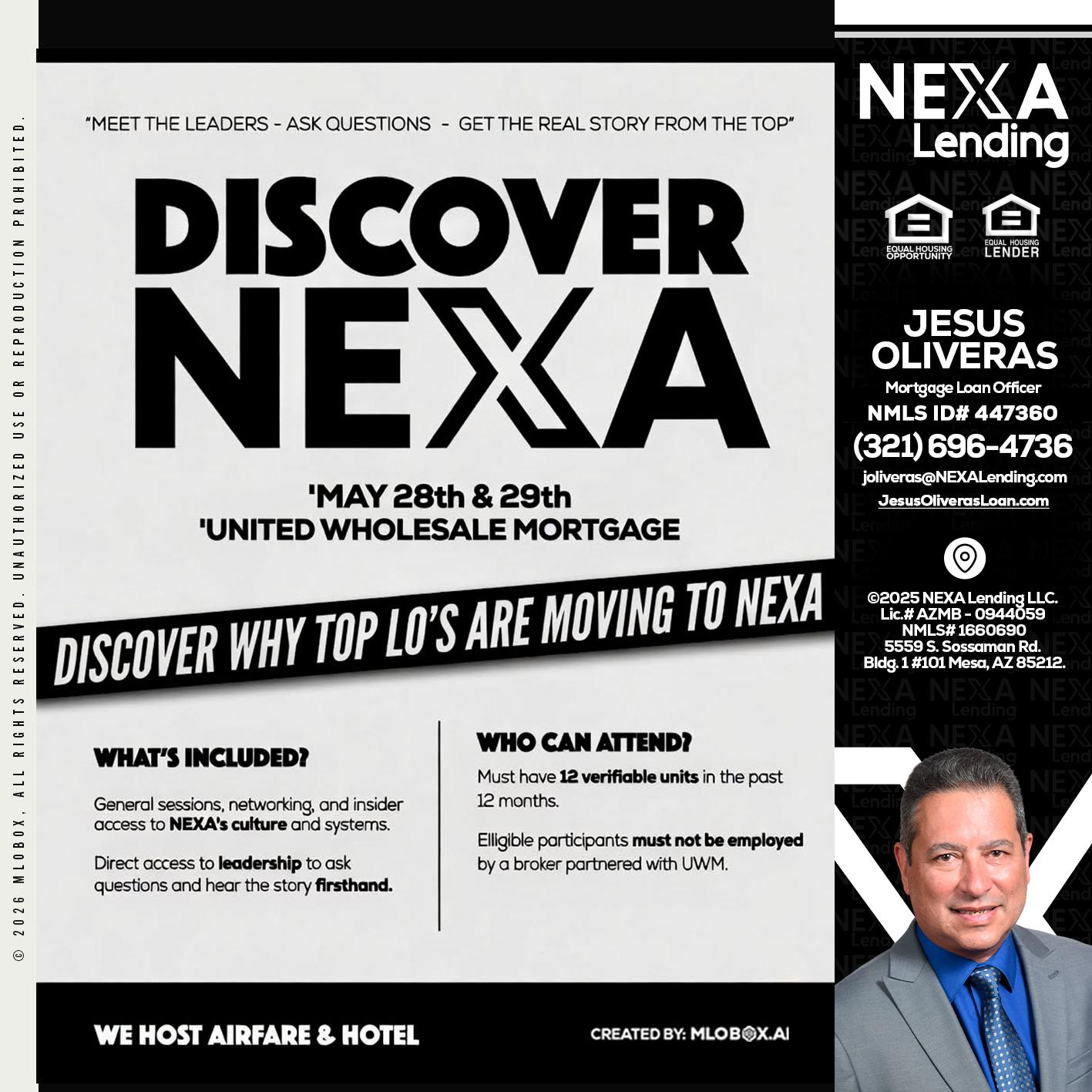 DISCOVER NEXA - Jesus Oliveras -Mortgage Loan Officer