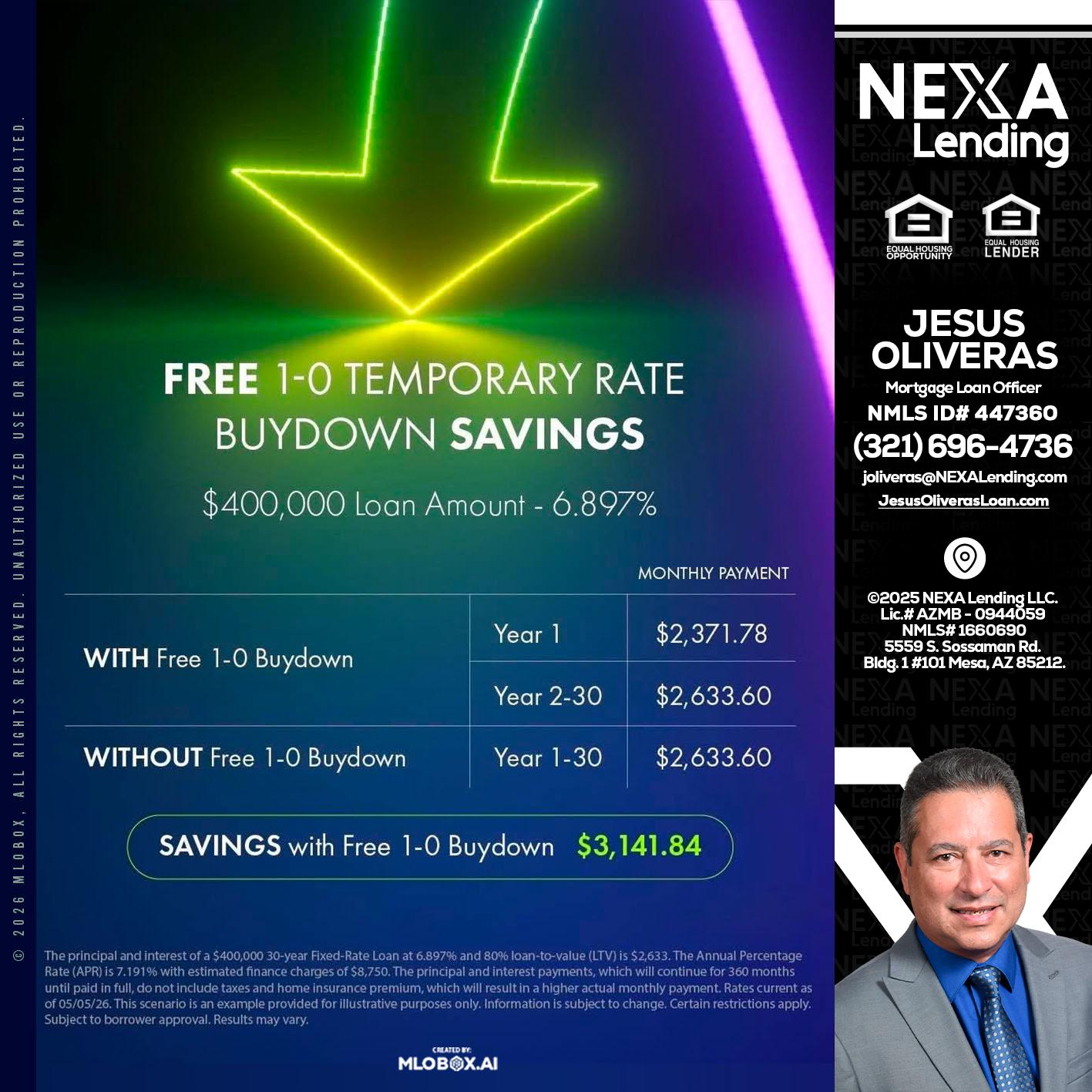 BUYDOWN - Jesus Oliveras -Mortgage Loan Officer