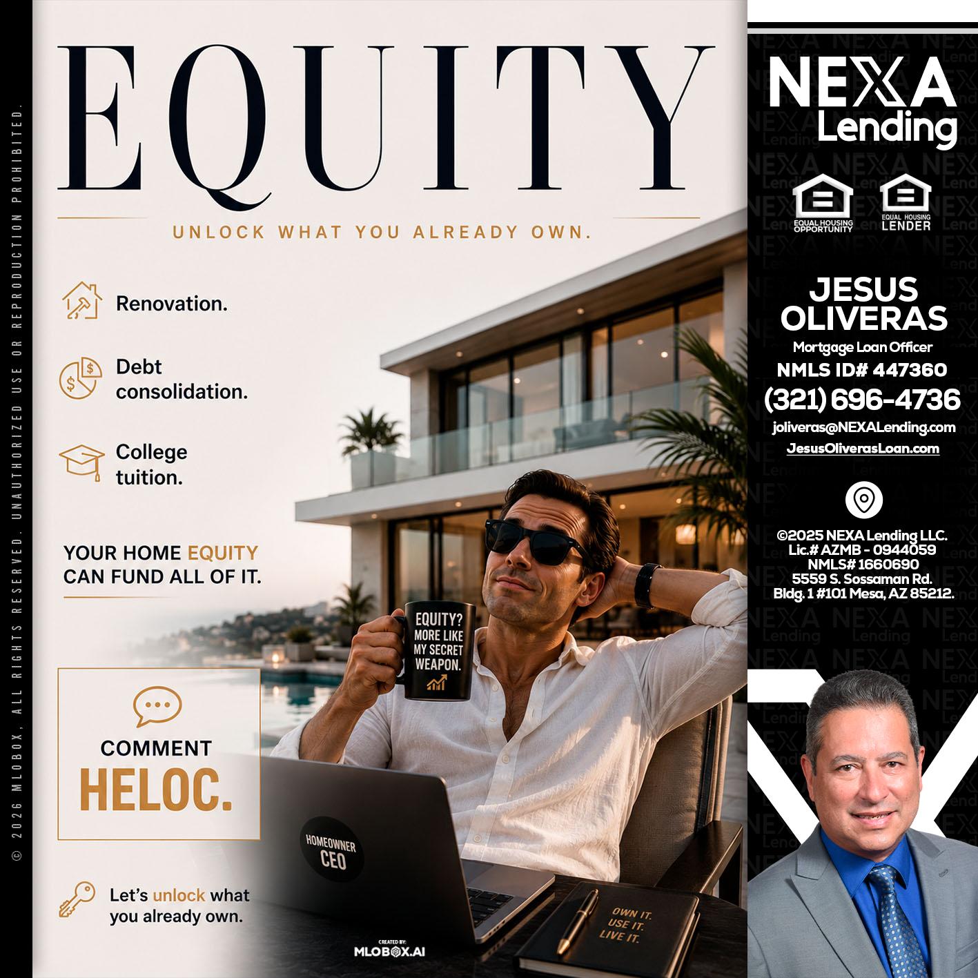 EQUITY - Jesus Oliveras -Mortgage Loan Officer