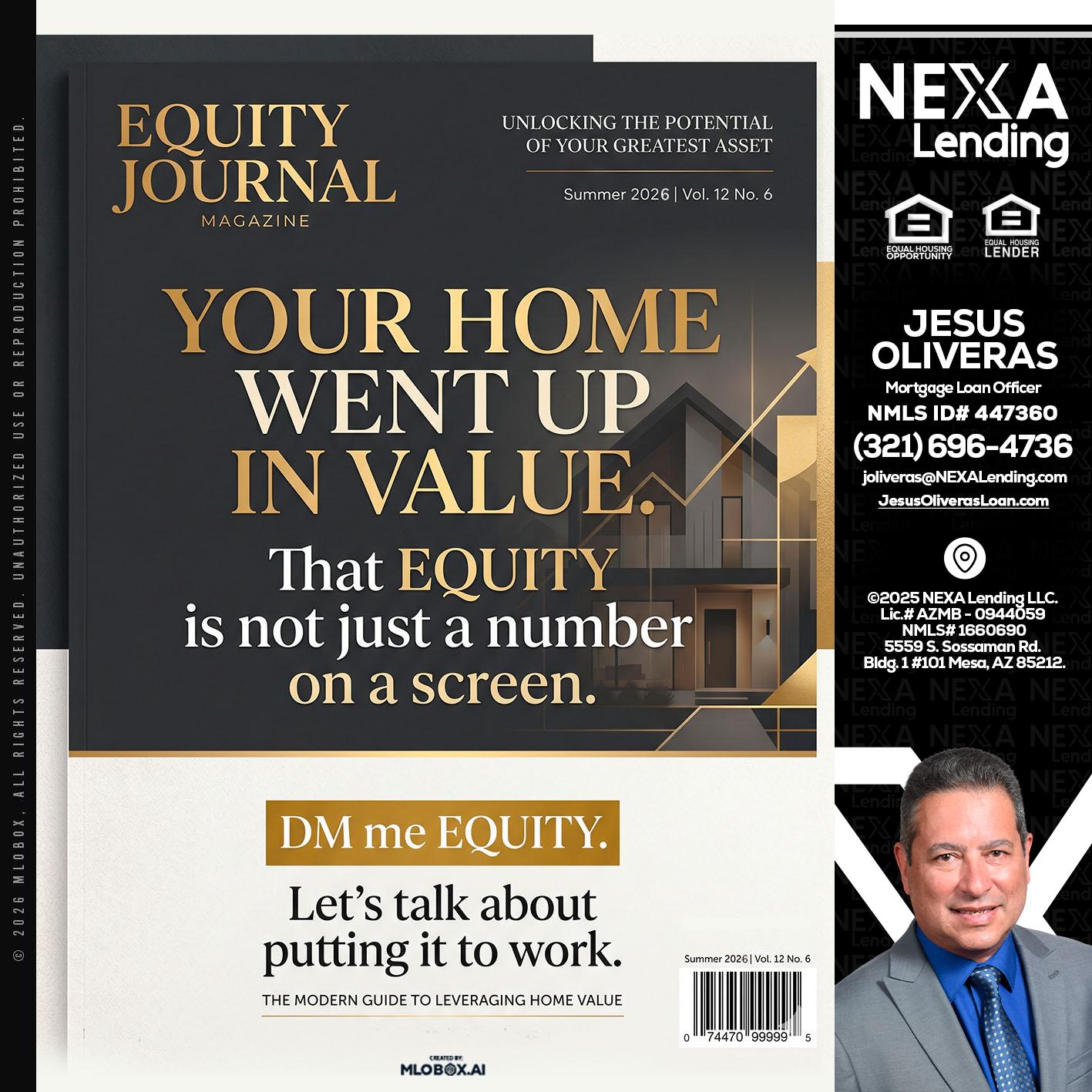 YOUR HOME - Jesus Oliveras -Mortgage Loan Officer