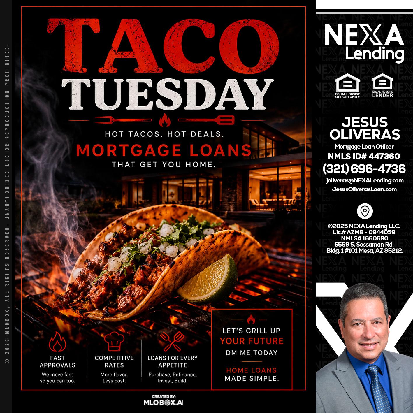 TACO TUESDAY - Jesus Oliveras -Mortgage Loan Officer