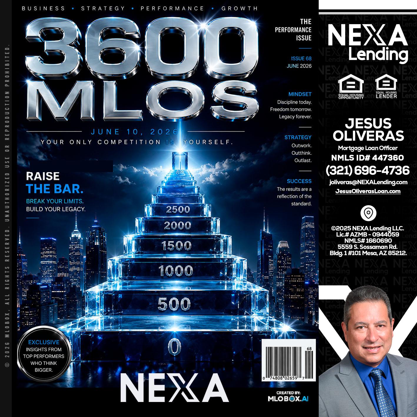 3600 MLOs - Jesus Oliveras -Mortgage Loan Officer