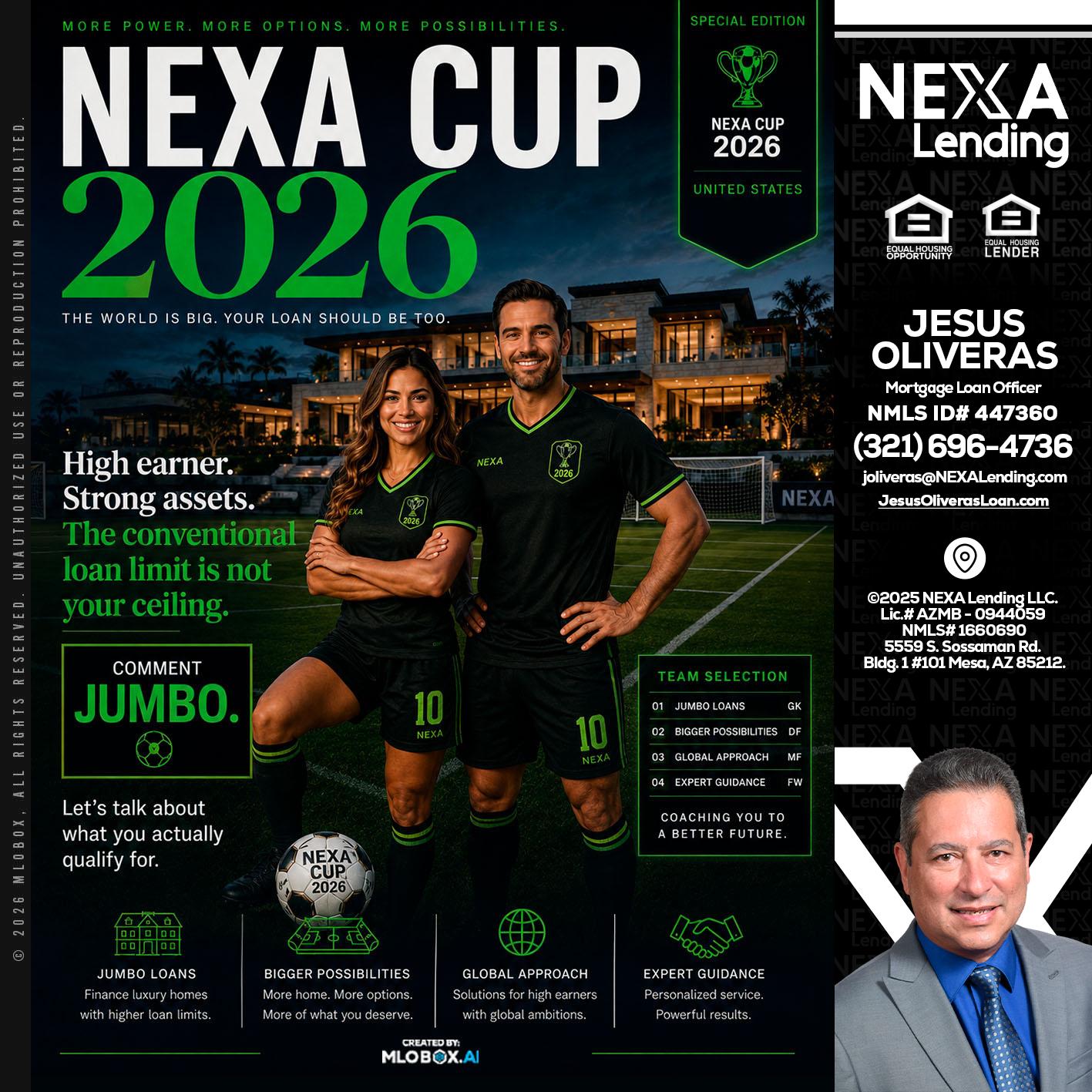 NEXA CUP 2026 - Jesus Oliveras -Mortgage Loan Officer
