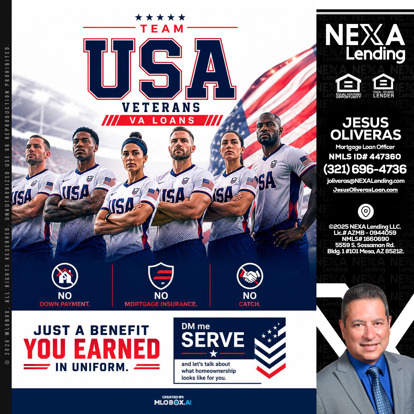 USA TEAM - Jesus Oliveras -Mortgage Loan Officer