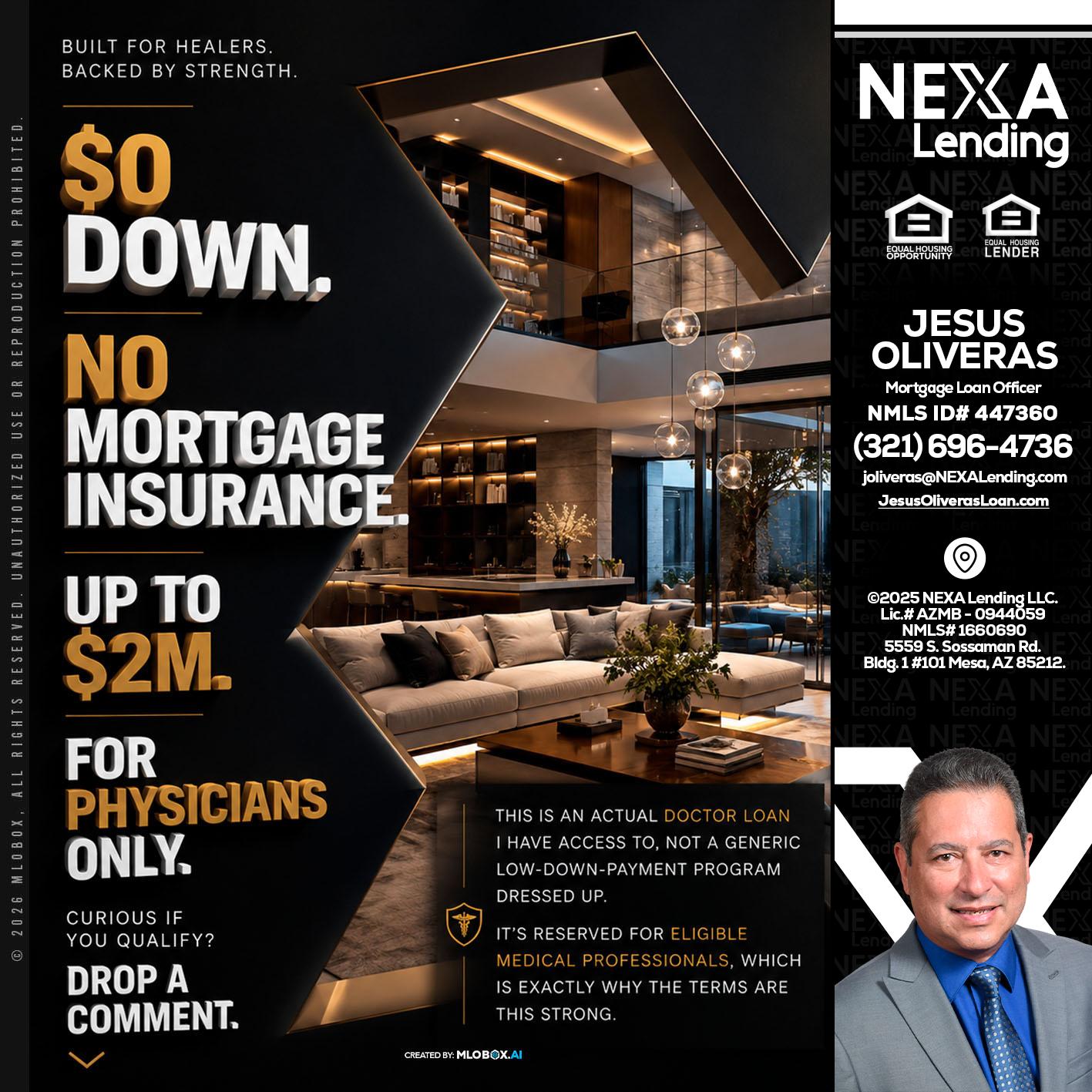 $0 DOWN - Jesus Oliveras -Mortgage Loan Officer