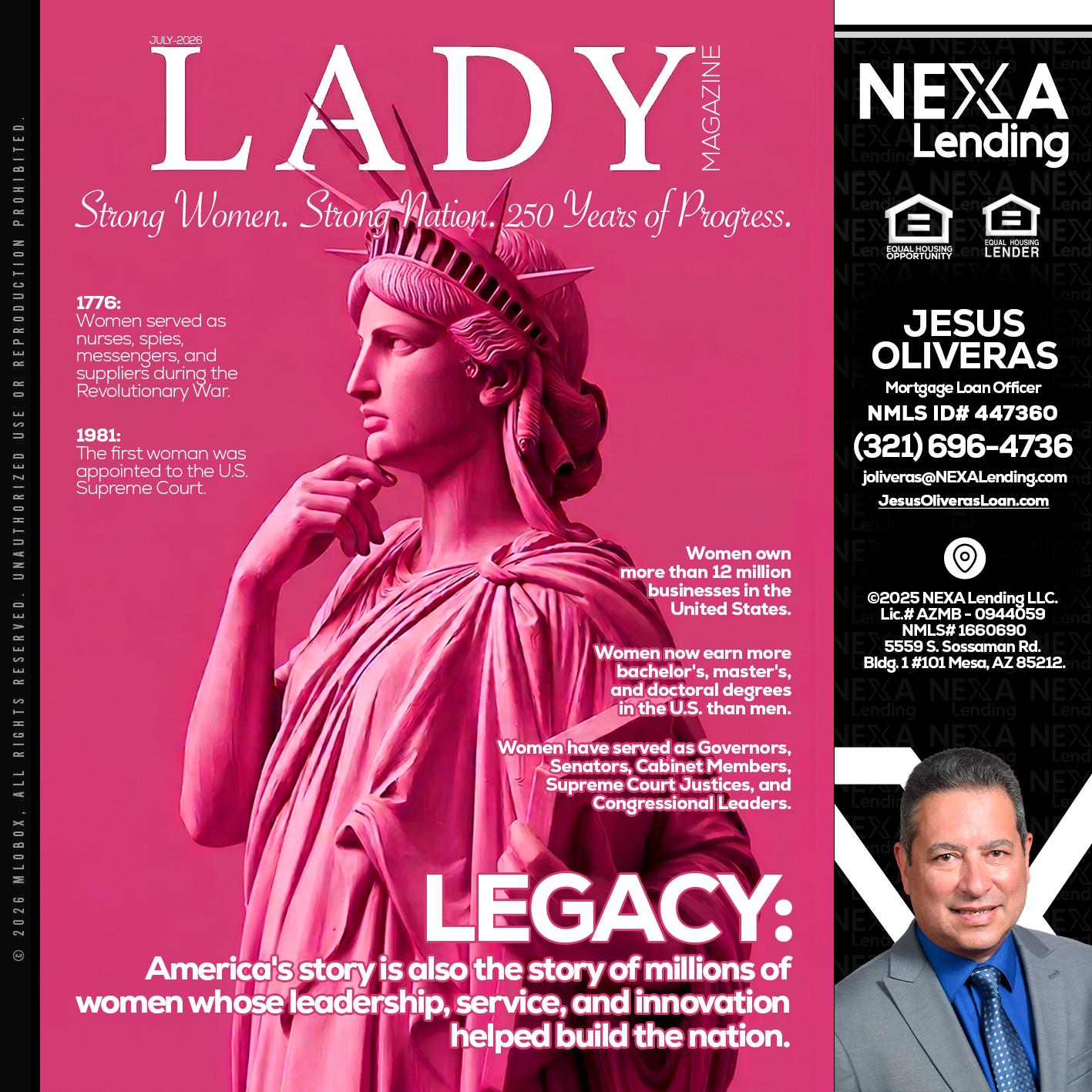 LADY LIBERTY! - Jesus Oliveras -Mortgage Loan Officer