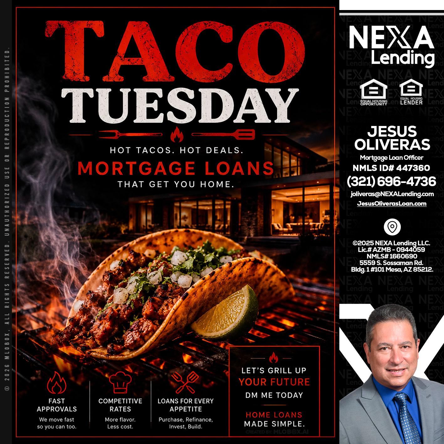 TACO TUESDAY - Jesus Oliveras -Mortgage Loan Officer